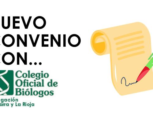 Establecemos nuevo convenio con el Colegio Oficial de Biólogos (Delegación Navarra y La Rioja)