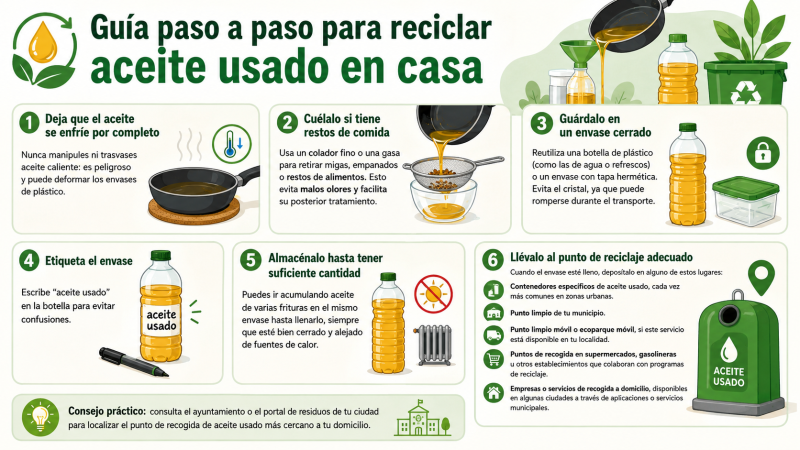 guia reciclar aceite de cocina usado